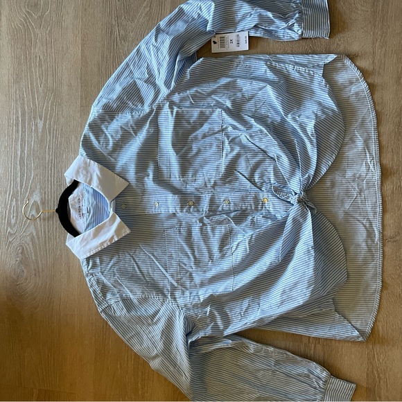 Perfect Oversized Stripe Shirt no.1 Light blue stripe.💙💙 - Picture 5 of 6